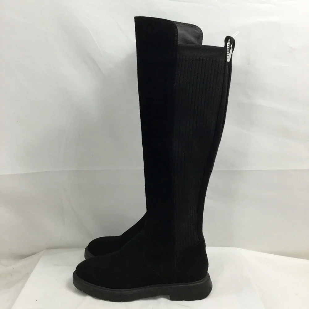 Antonio Melani Pierrcee Suede & Fabric Over-the-Knee Boots Size 7